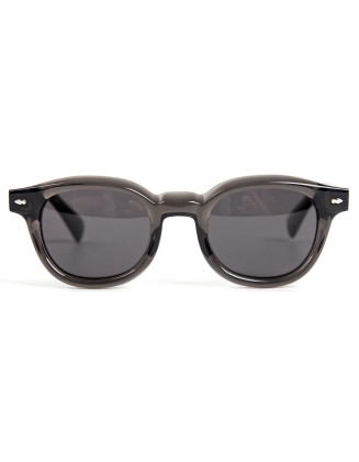 Fashionable thick-rimmed minimalist sunglasses