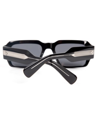 Thick-frame sunglasses with UV protection and polarized lenses